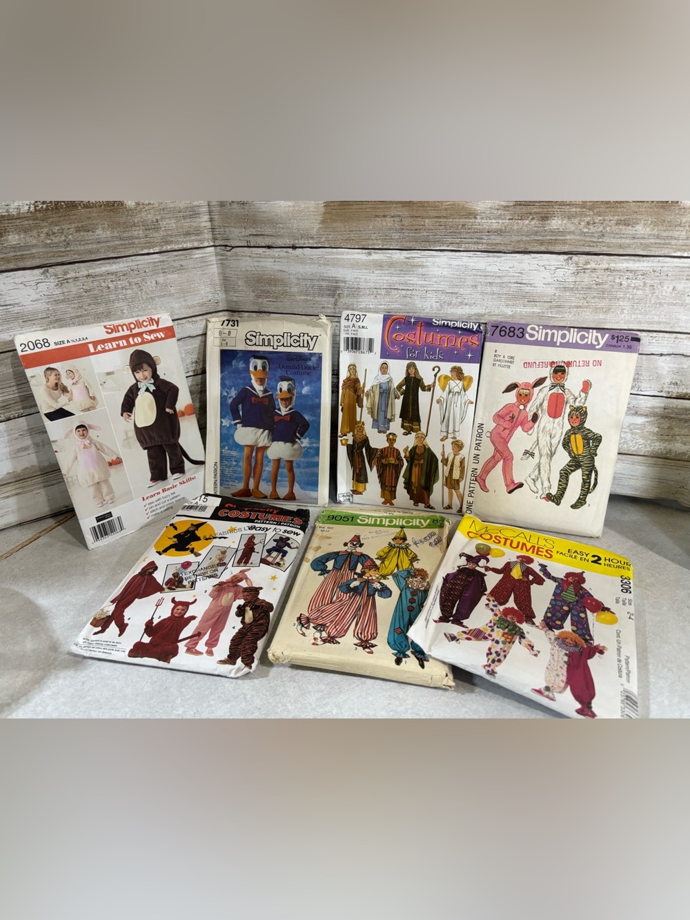 7 vintage Halloweeen costume patterns